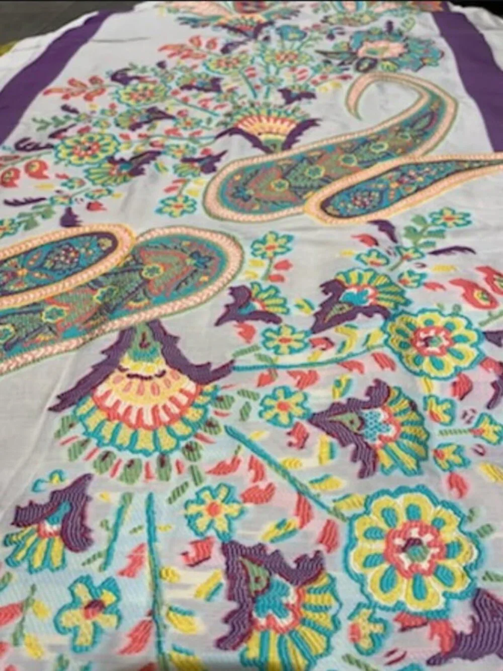 Etro Embroidered Silk Blend Scarf - NWT